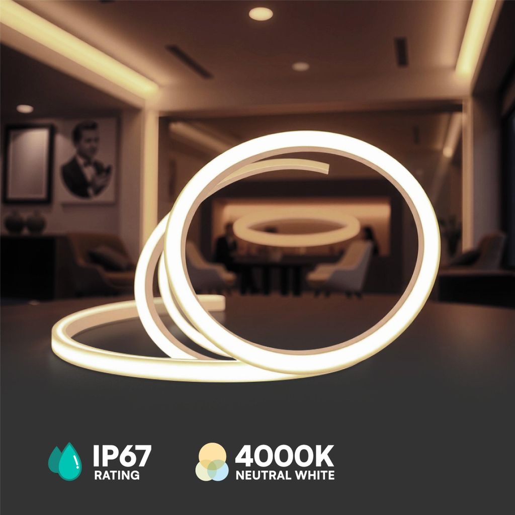 LED-Streifenleuchten - COB-Streifenleuchten - IP67 - 4000K - 5m Rolle