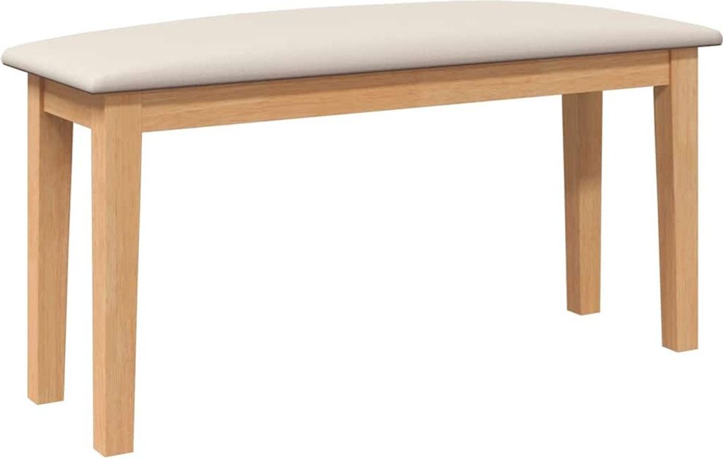 Bank 90 cm Massivholz Gummibaum