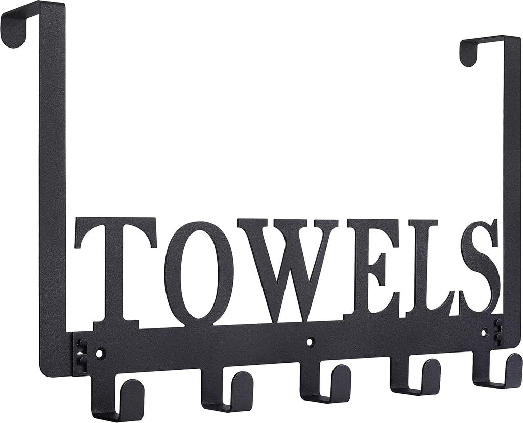 Türhaken, Handtuchhaken für Schlafzimmer, Küche, Pool, Handtücher, Bademäntel, Wandmontage, zum Aufhängen an Tür, Schrank, Metall, sandgestr...