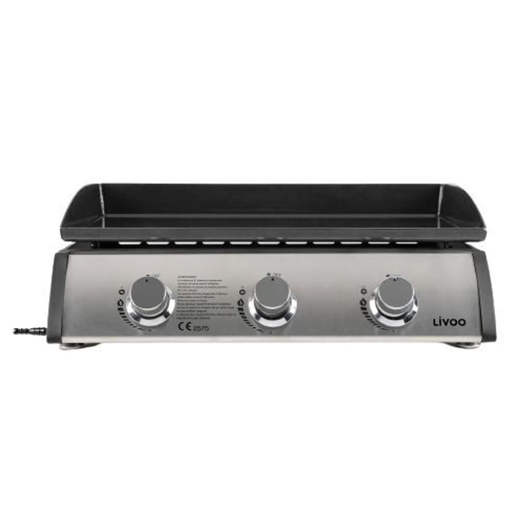 Plancha gas 7,5kw piastra in acciaio smaltato 61x38cm Livoo Immagine del prodotto 