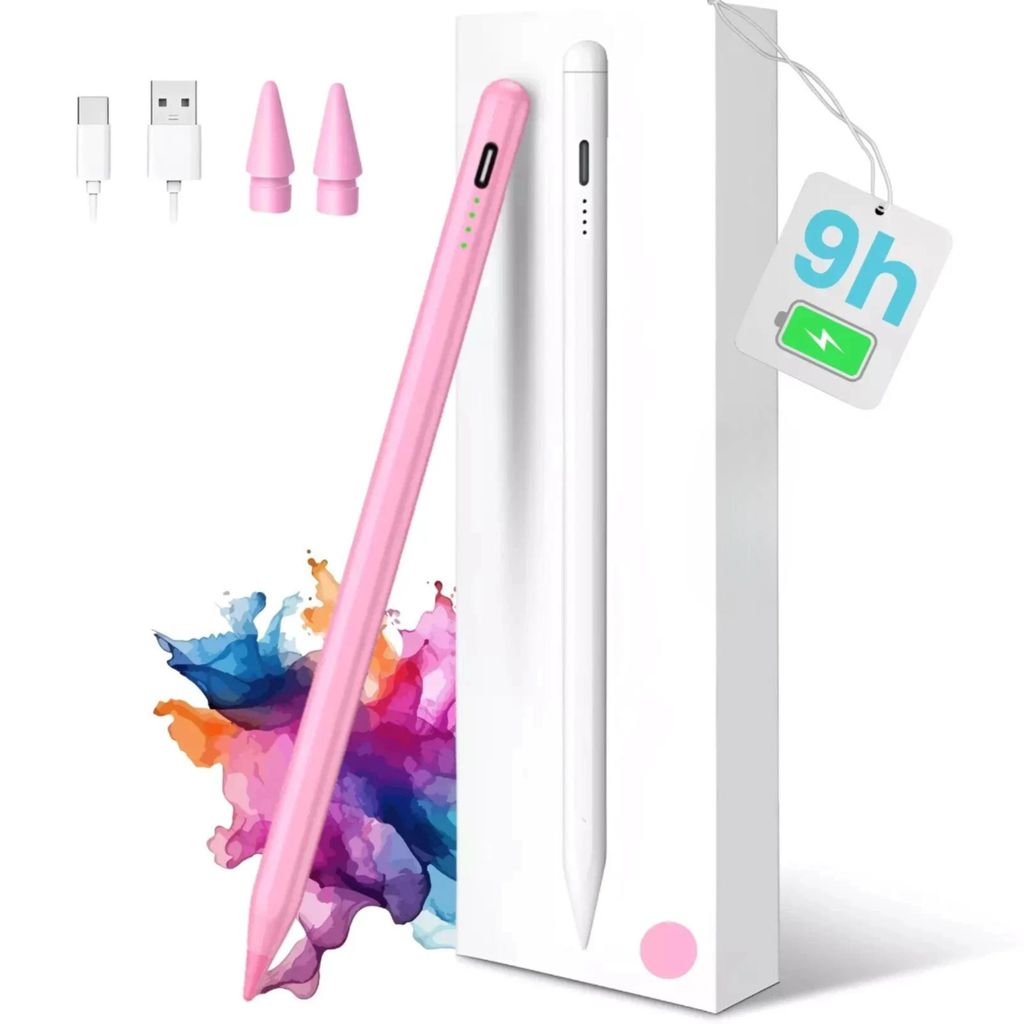 StellarLuma | iPad Stift Stylus Pen USB-C Pencil für iPad (2018–2024) | Kompatibel mit Apple iPads für präzises Schreiben & Zeichnen | Rosa