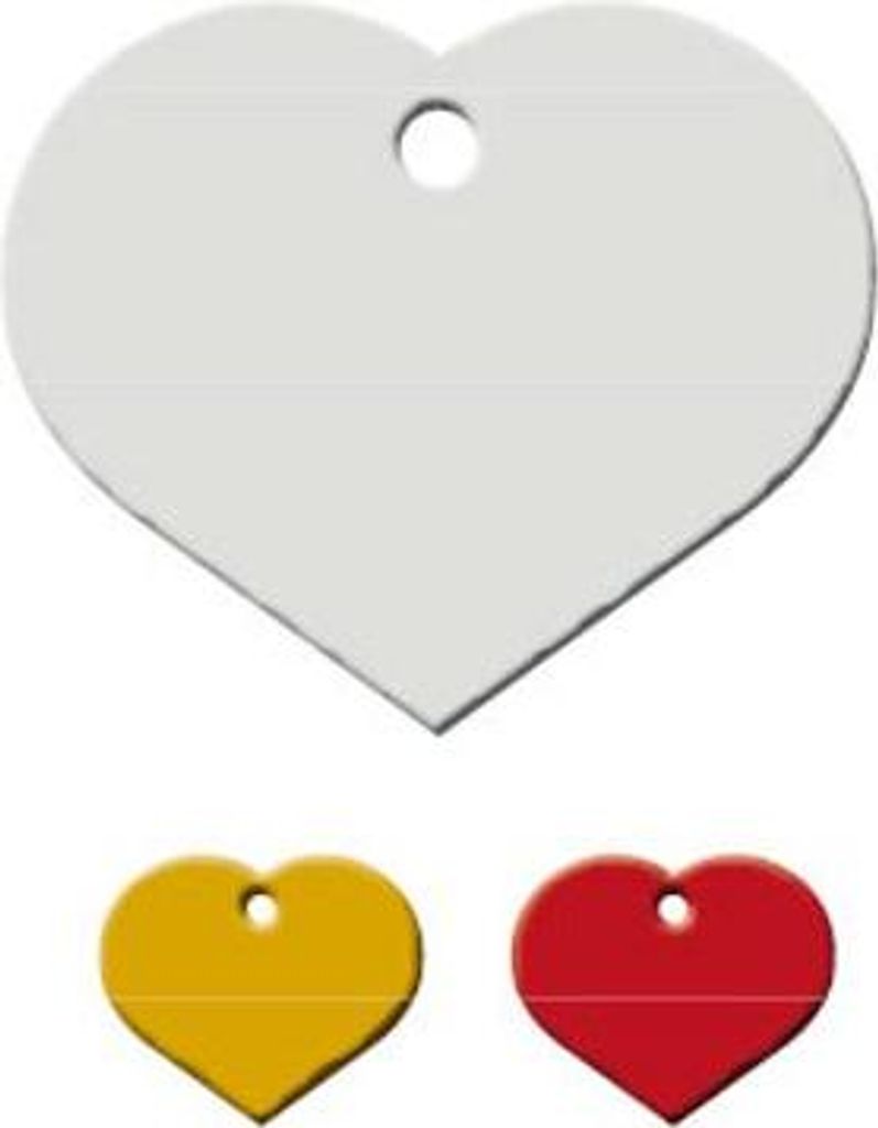 Adressanhänger mit Gravur - Herz - groß