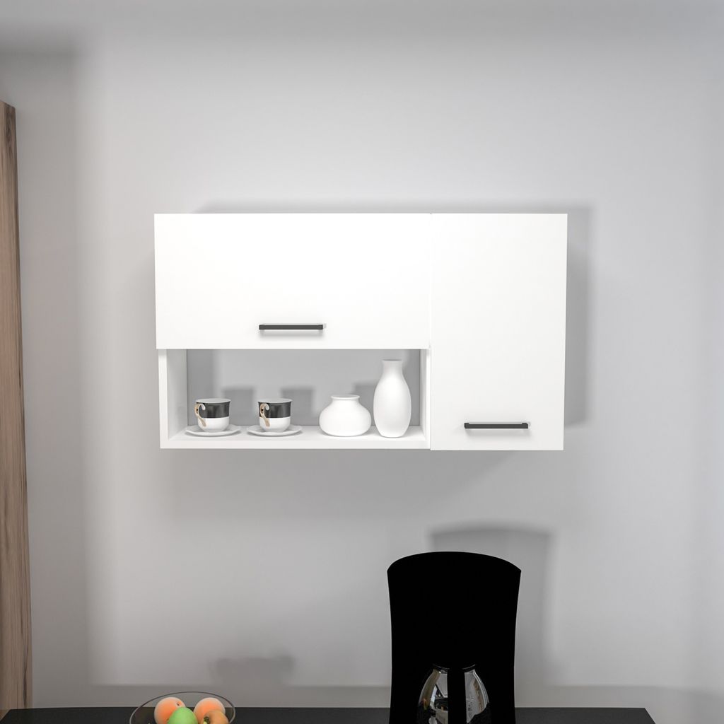 Skye Decor, Akasya- AkasyaARN, Weiß, Schuhschränke, 52x90x24,8 cm, 100% Melaminbeschichtete Partikelplatte