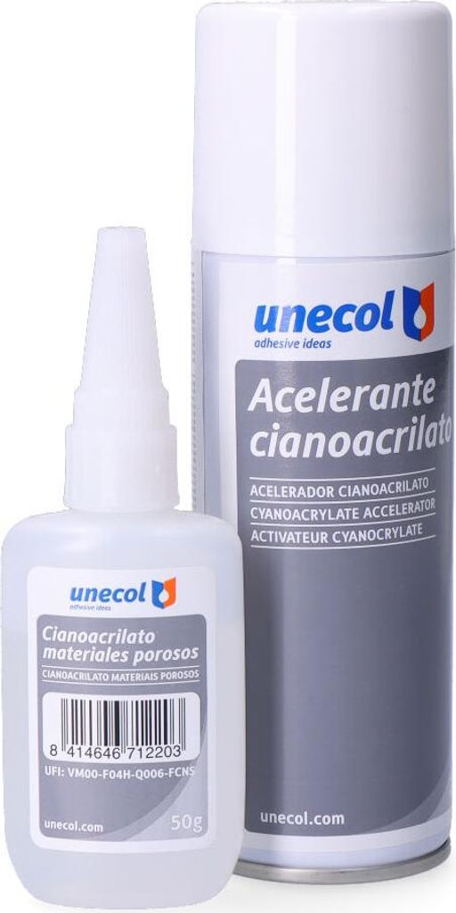 Cyanoacrylaatlijm (50 g) met versneller (200 ml). Geschikt Productafbeelding 