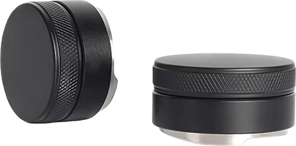 INF Livellatore per caffè in acciaio inossidabile da 53 mm - Distributore a tre angoli regolabile