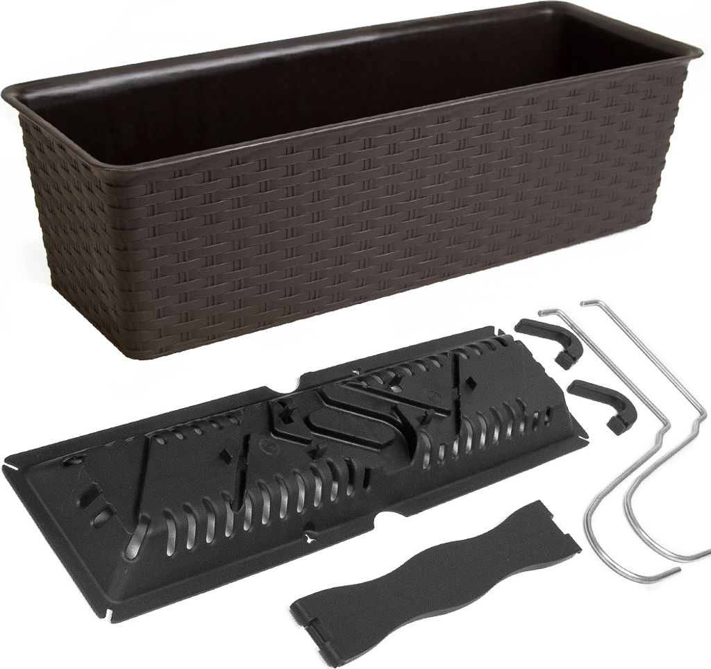 Pflanzkasten-Komplettset - Dunkelbraun Produktbild 