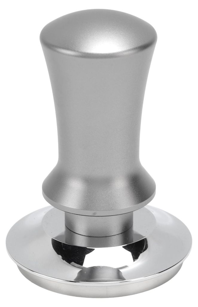 Kaffeestampfer, Pulverpresshammer, Edelstahl, konstanter Druck für Zubehör, Silber, 58 mm