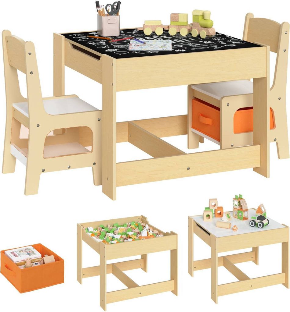WOLTU Kindersitzgruppe 3-teilig für Kinder mit Stauraum, Produktbild 