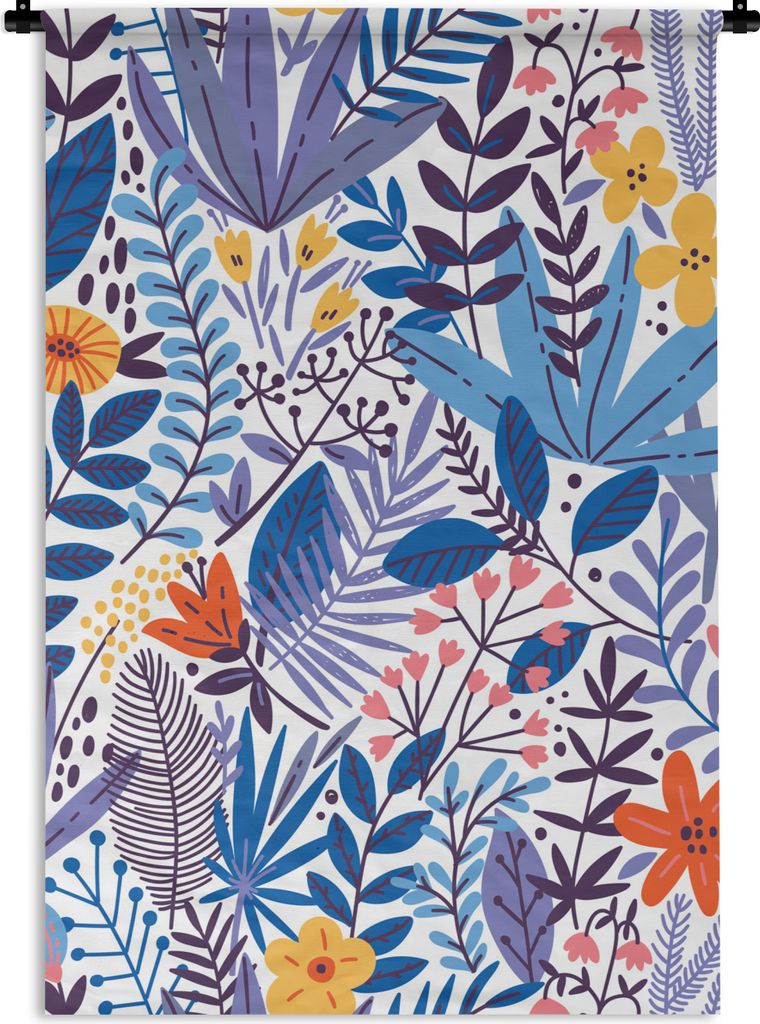 MuchoWow Wandteppich Wandbehang Sommerzeit - Natur - Muster 60x90 cm Tapisserie Dekoration Wandtuch - Foto-Teppich - Abwaschbar