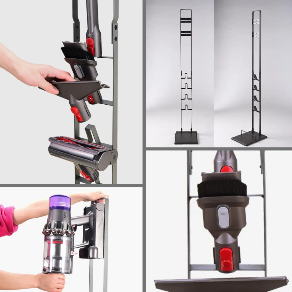 Support Stable en Métal pour Dyson Handheld avec Rangement Accessoires - 6