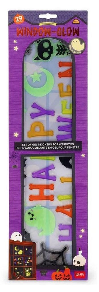 LEGAMI Set met gelstickers voor ramen – FIJNE HALLOWEEN Productafbeelding 