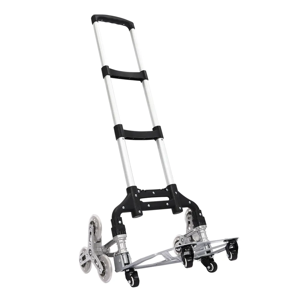 Chariot d'escalade pliable max 70kg robuste avec roues triple étoile