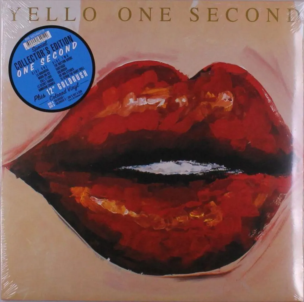 Disque Vinyle Yello One Second Édition Limitée avec Maxi Bleu Bonus