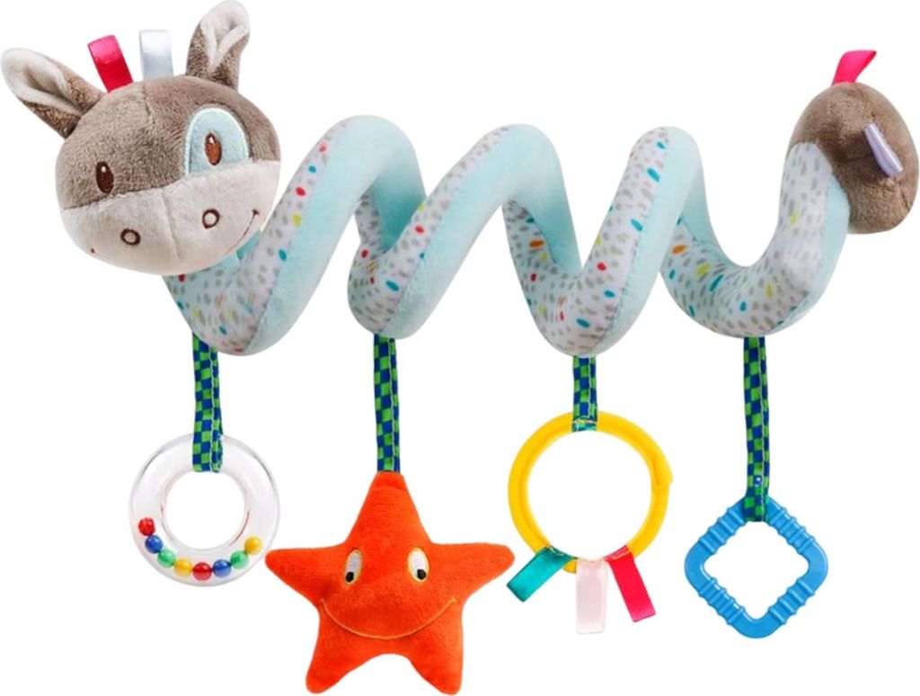 MODFU Babyspielzeug, Baby Greifling Esel, Kinderwagen Spielzeug, Motorikspielzeug, Babyspielzeug für Neugeborene, Rassel & Beißring, Montessori, ...
