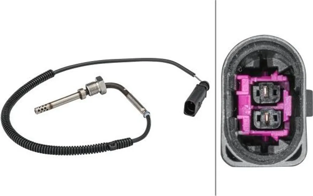 Capteur Gaz Échappement HELLA Haute Précision compatible OE 038906088D