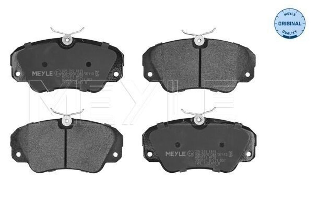 MEYLE 025 213 6819 Bremsbeläge Vorne für OPEL Omega B Produktbild 