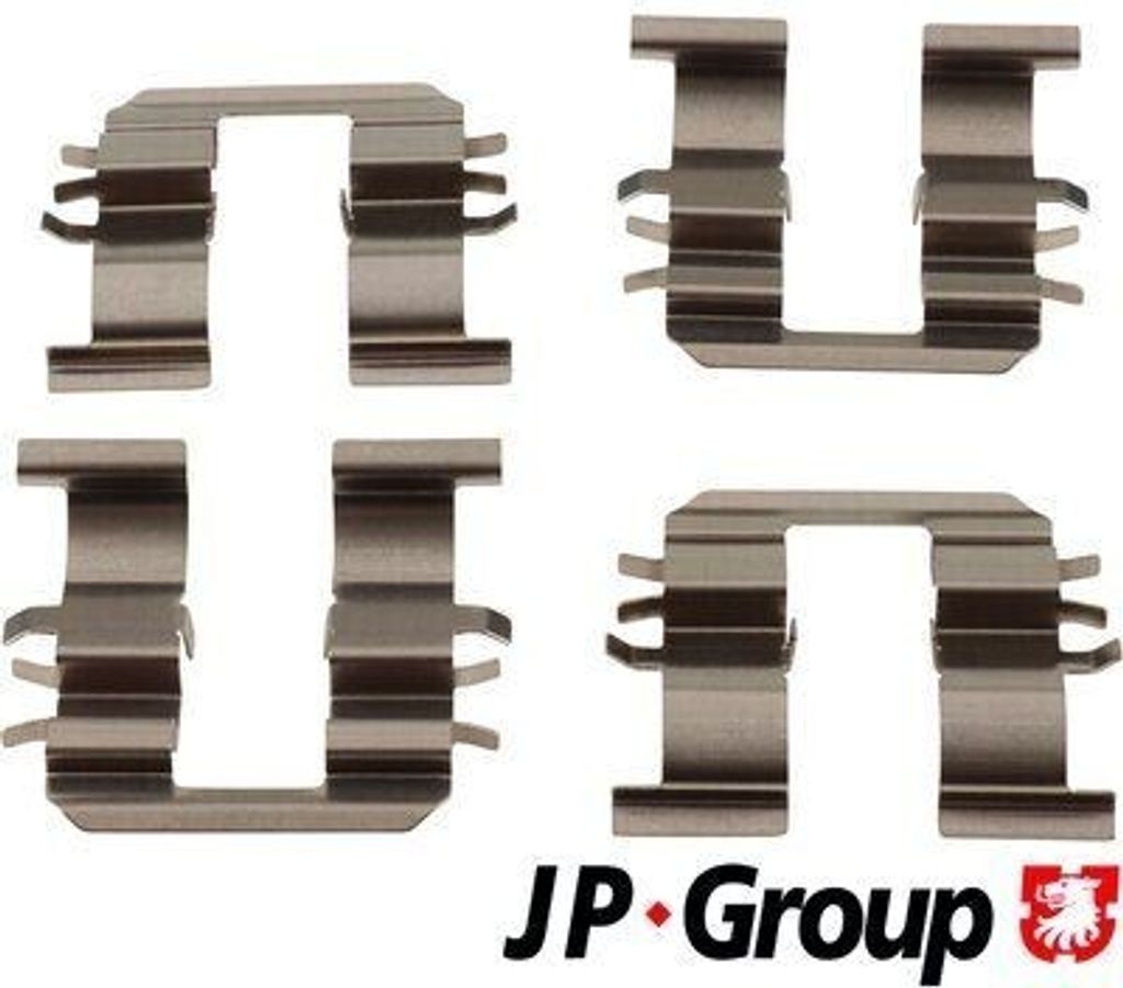 JP GROUP 3564003610 Zubehörsatz Scheibenbremsbelag Hinten für HYUNDAI i10 (PA) für NISSAN MICRA IV (K13) für KIA Picanto (SA)