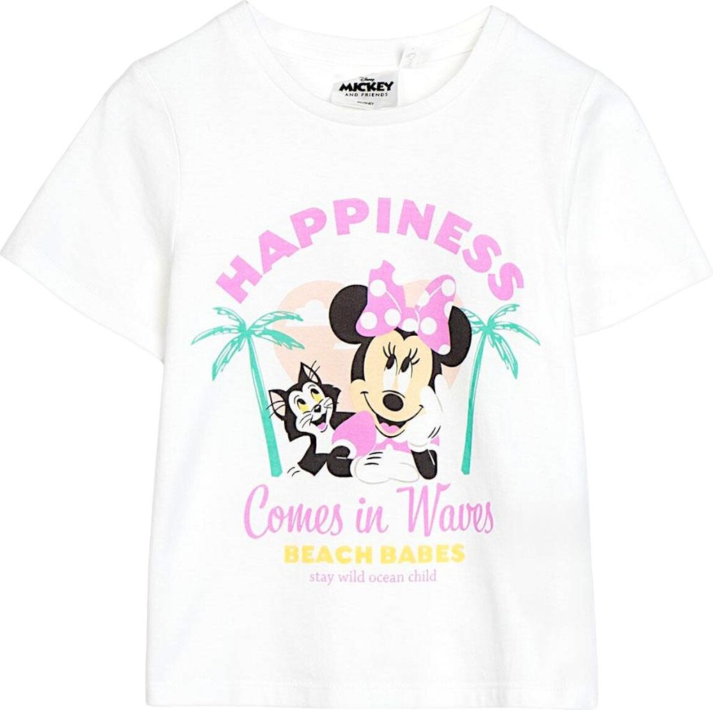 T-Shirt Disney Minnie Mouse Weiß 116 cm