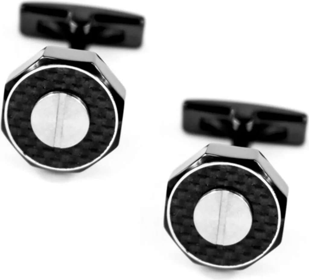 Boutons de manchette Guess CMC10805 - Accessoire Homme Acier 1,5 cm
