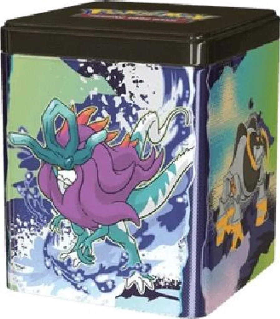 Pokemon Stacking Tin Paradox Pokemon : Rangement Idéal pour Deck et Boosters