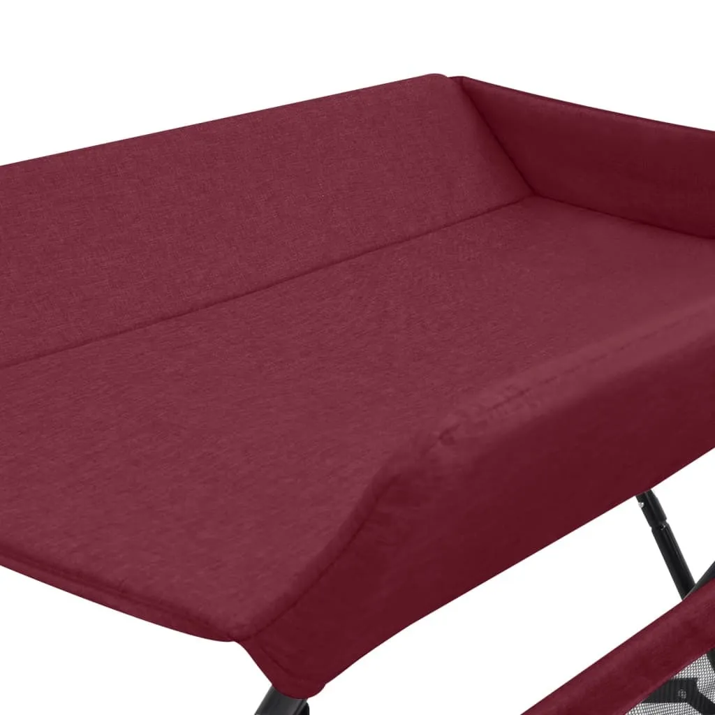 Table à langer rouge en fer durable avec structure haute résistance - 9