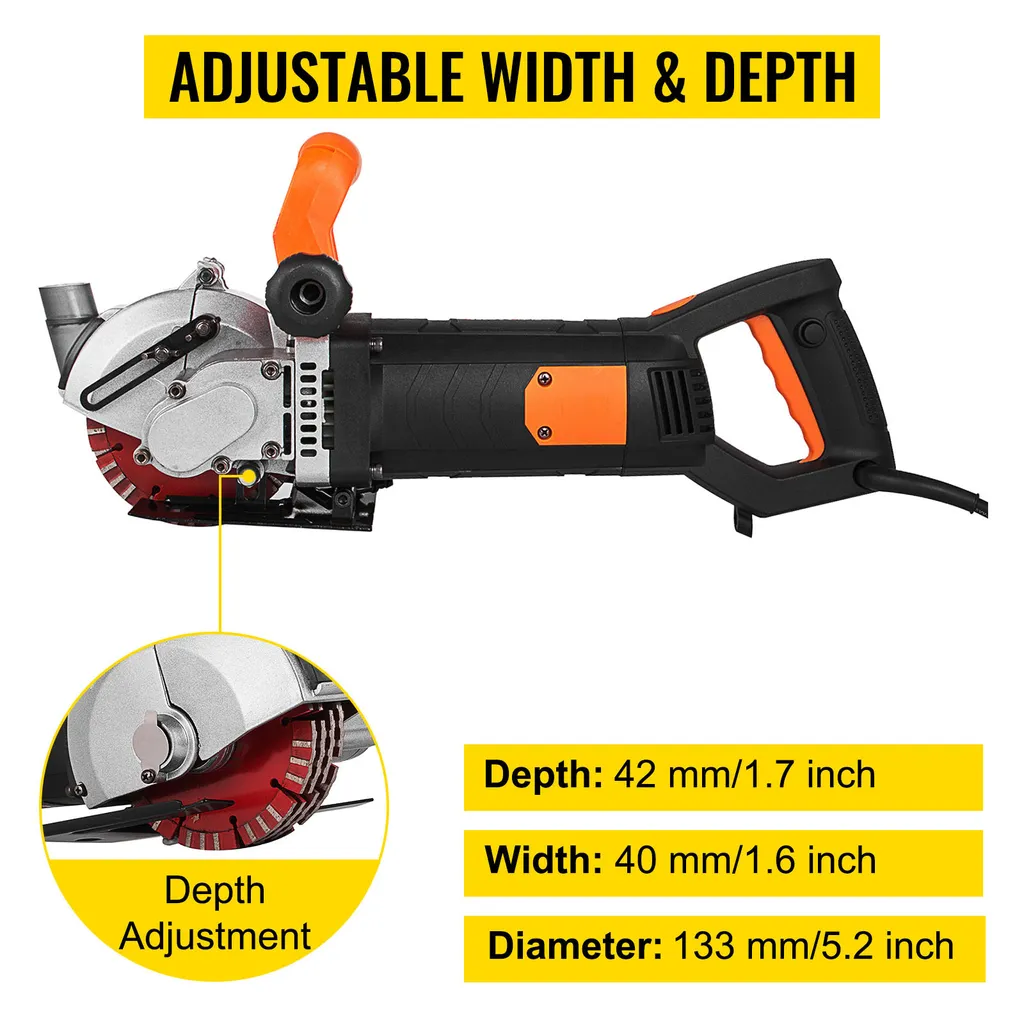 Machine à rainurer le mur 4800W pour pose de gaines électriques 42mm - 3