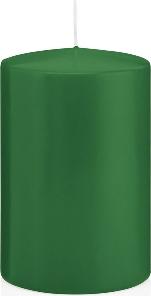 Stumpenkerzen in RAL-Qualität Dunkelgrün Ø 98 x 150 mm, 6 Stück