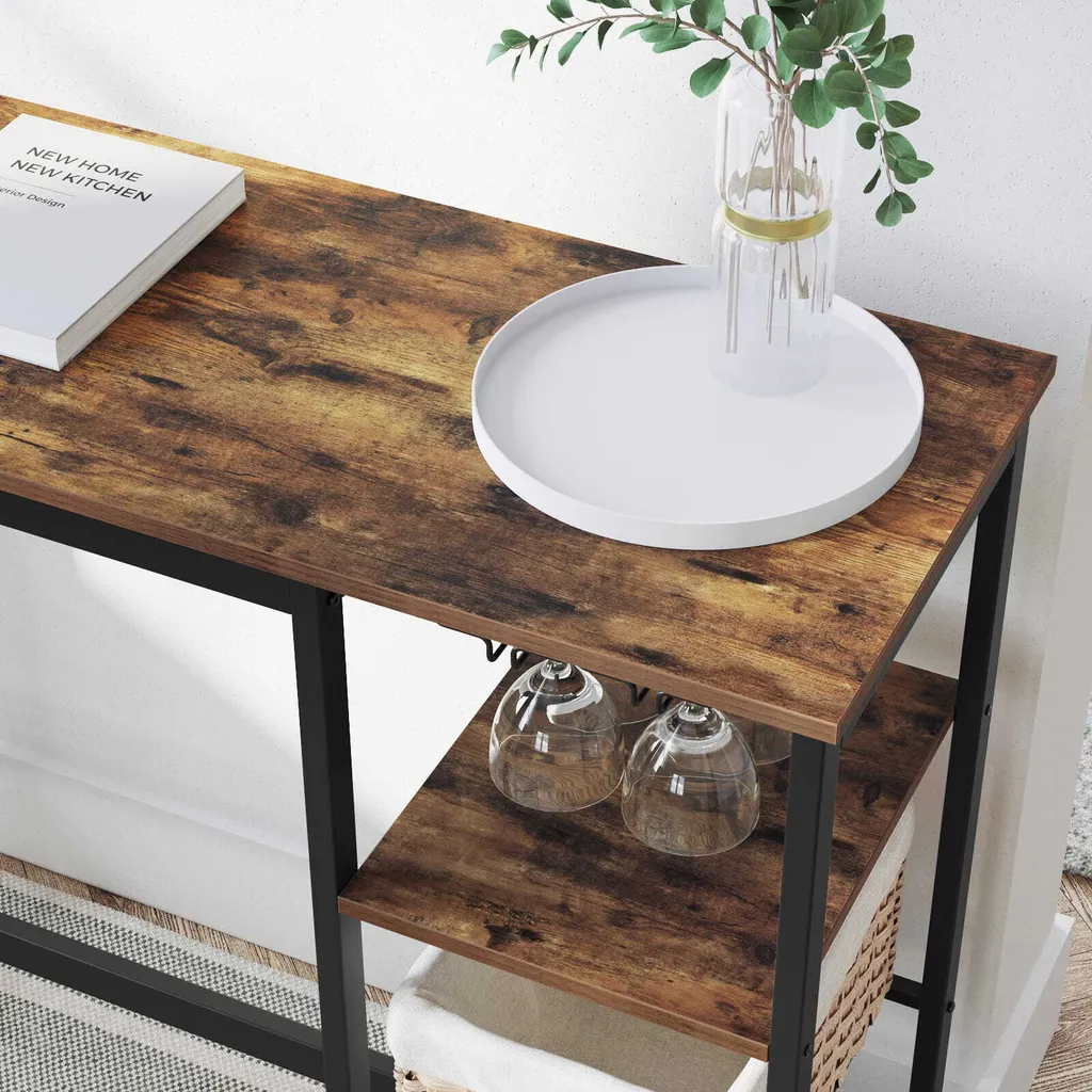 Table haute peu encombrante avec rangement pour optimiser les petits studios