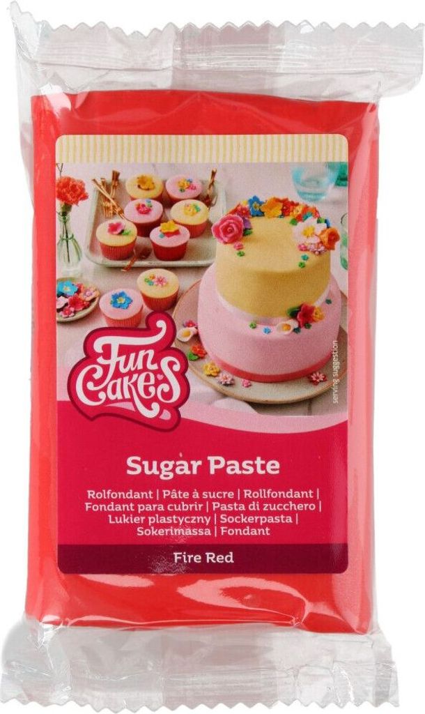 FunCakes Rollfondant Fire Red 250g Produktbild 