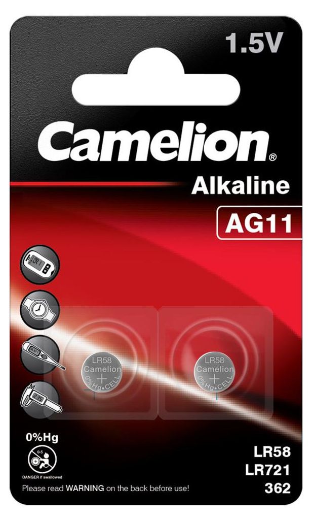 CAMELION Batteria a bottone AG11, 2 pezzi Immagine del prodotto 