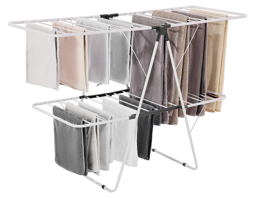 Séchoir à linge VEVOR (2 étages et pliable) avec pinces à Image du produit 