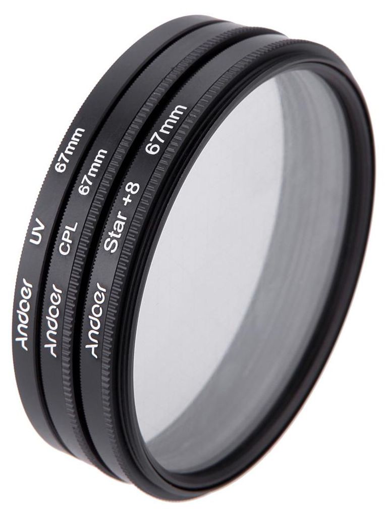 zestaw filtrów 67 mm UV + CPL + 8-punktowy zestaw filtrów Zdjęcie produktu 