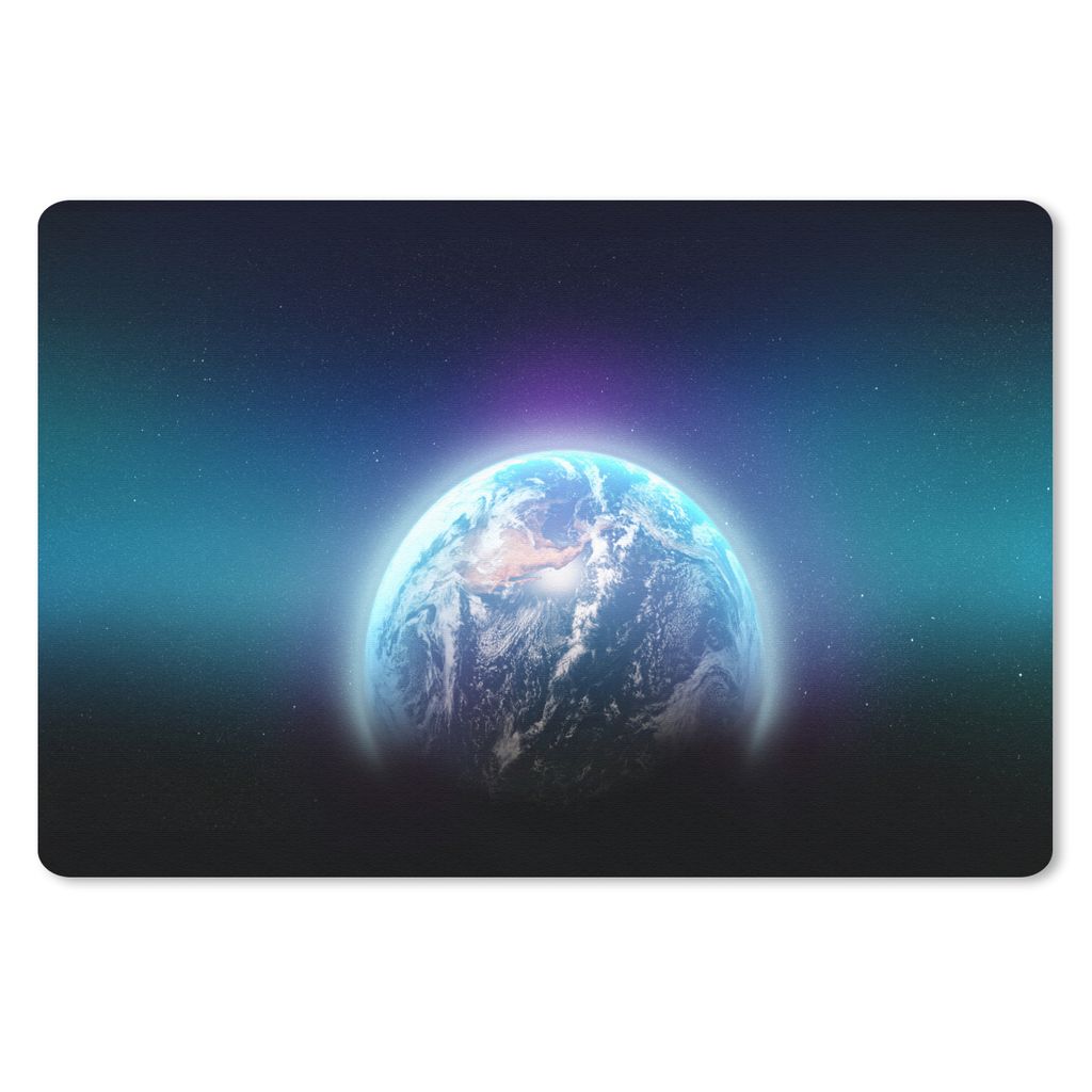 MuchoWow Mauspad Mousepad Sternenhimmel - Erde - Planeten 27x18 cm - Mousepads - Maus Mat - Pad - Mausunterlage - Büroartikel - Desk Matten
