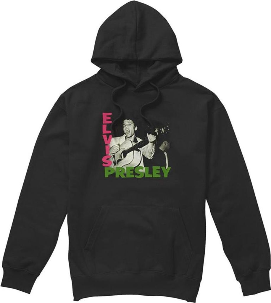 Elvis Presley - Kapuzenpullover für Herren/Damen Uni TV32227 (S) (Schwarz)