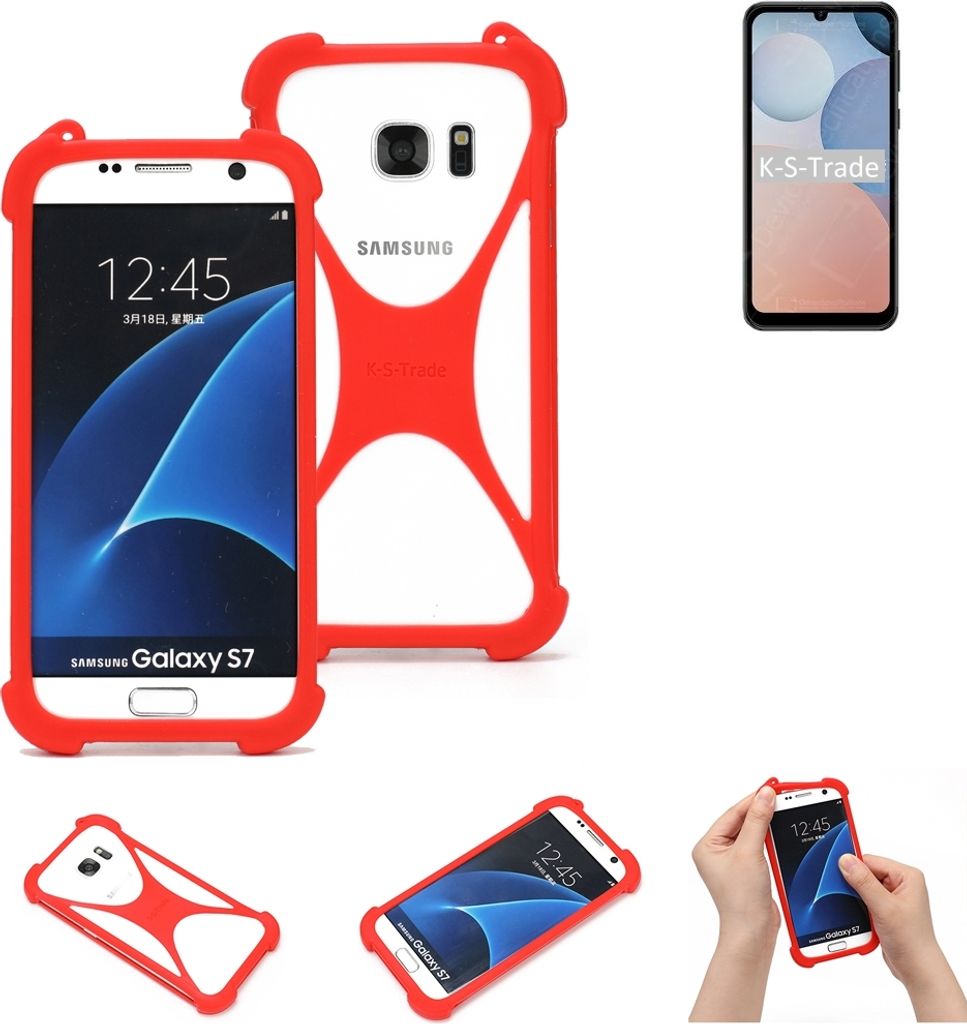 K-S-Trade Handy-Hülle kompatibel mit Ulefone Note 6T Schutz-Hülle Bumper Silikon Schutz Hülle Cover Case Silikoncase Silikonbumper TPU Softcase