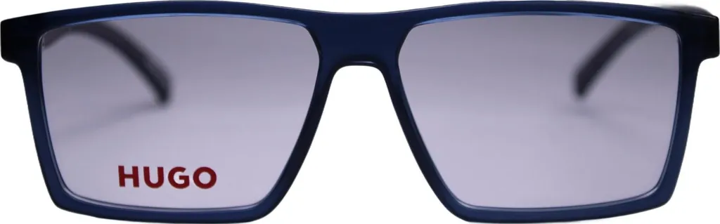 Lunettes de vue HUGO HG1371 PJP Monture rectangulaire bleue pour homme