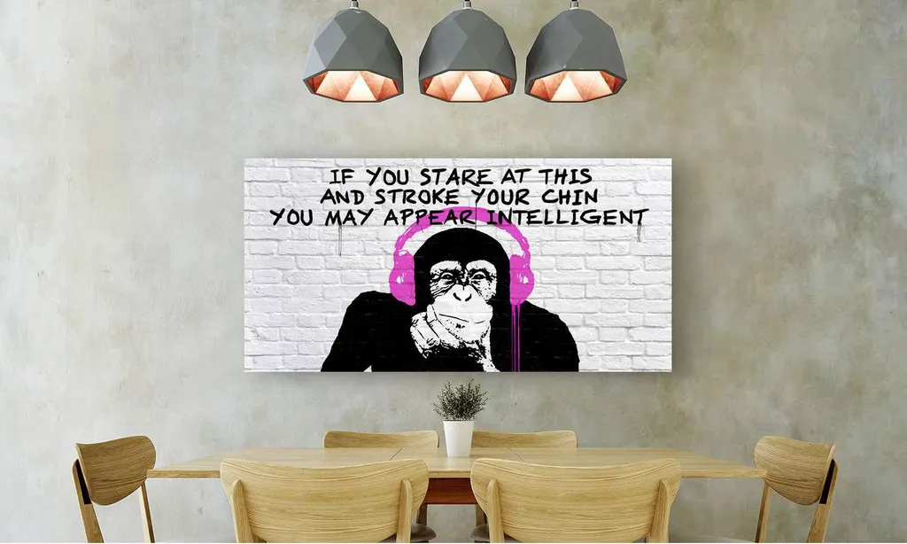 Tableau graffiti multicolore Masterfunk Collective sur toile 120x60 cm