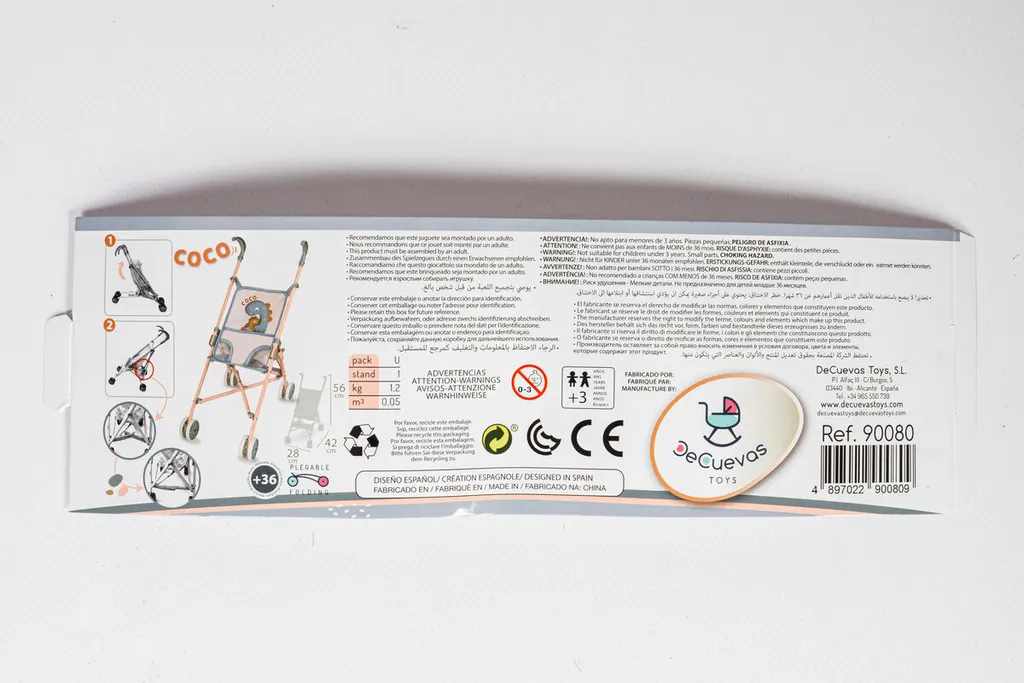 Poussette de poupée Decuevas Coco 48 cm - Idéal pour sortir ses doudous - 6