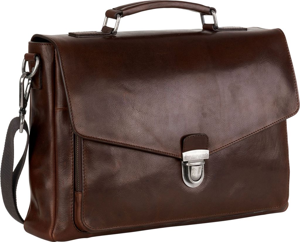 Leonhard Heyden Roma Aktentasche Leder 39 cm Laptopfach