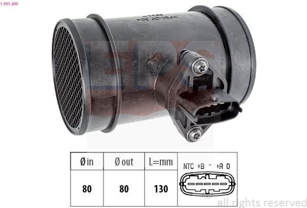 EPS 1.991.495 Luftmassenmesser LMM für FIAT DUCATO Kasten (244) Luftmengenmesser