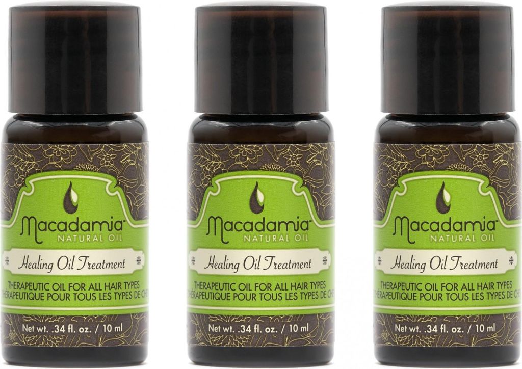 Macadamia Haaröl mit Omega-Ölen, 3 x 10 ml Fläschchen Produktbild 