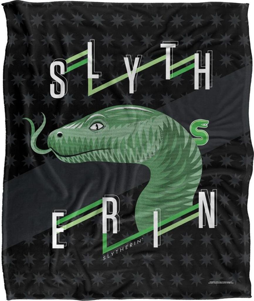 Harry Potter - Decke "Slytherin", Schlangenkette TV18625 (Einheitsgröße) (Bunt)