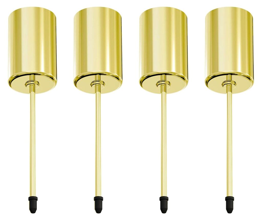 Adventskranz Kerzenhalter, Retro Gold Metall Kerzenleuchter 4 Stück für Adventskranz Weihnachten