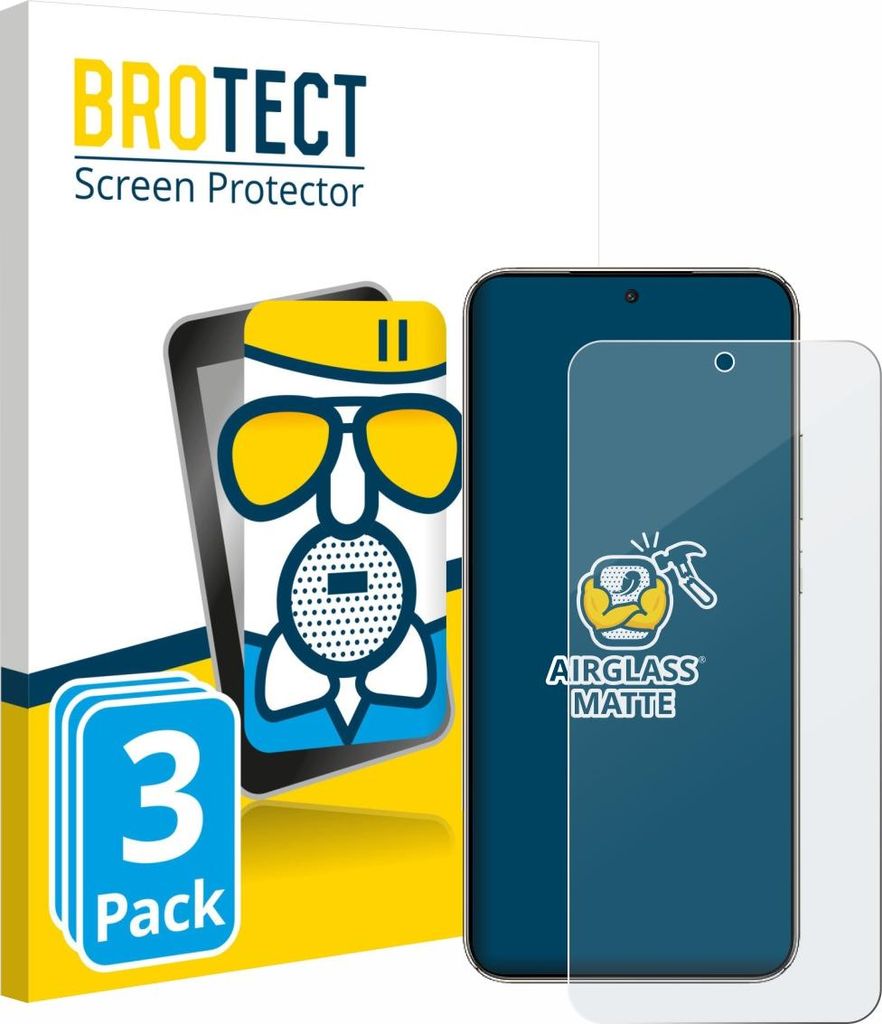 3x BROTECT Entspiegelungs Schutzglas für Honor X70i Schutzfolie Panzer Folie Glas Display Schutz matt