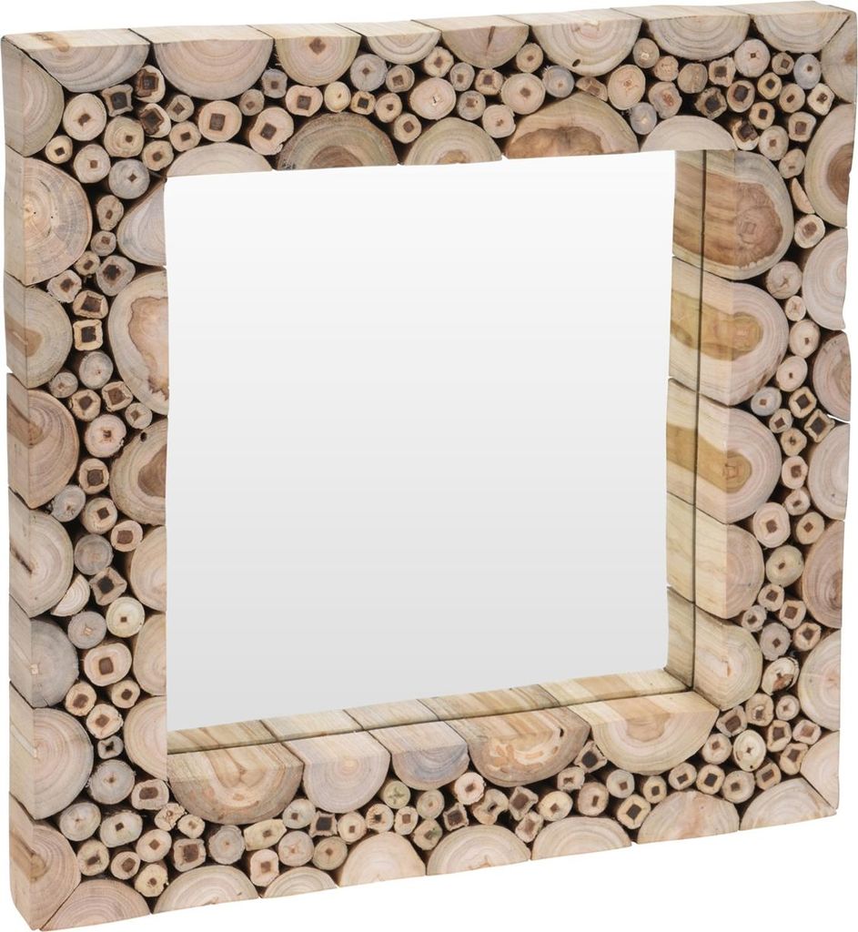 Wandspiegel mit Teak Holz Rahmen Koopman