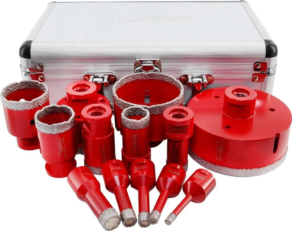 Jeu de couronnes diamantées M14 pour installation sanitaire et cuisine