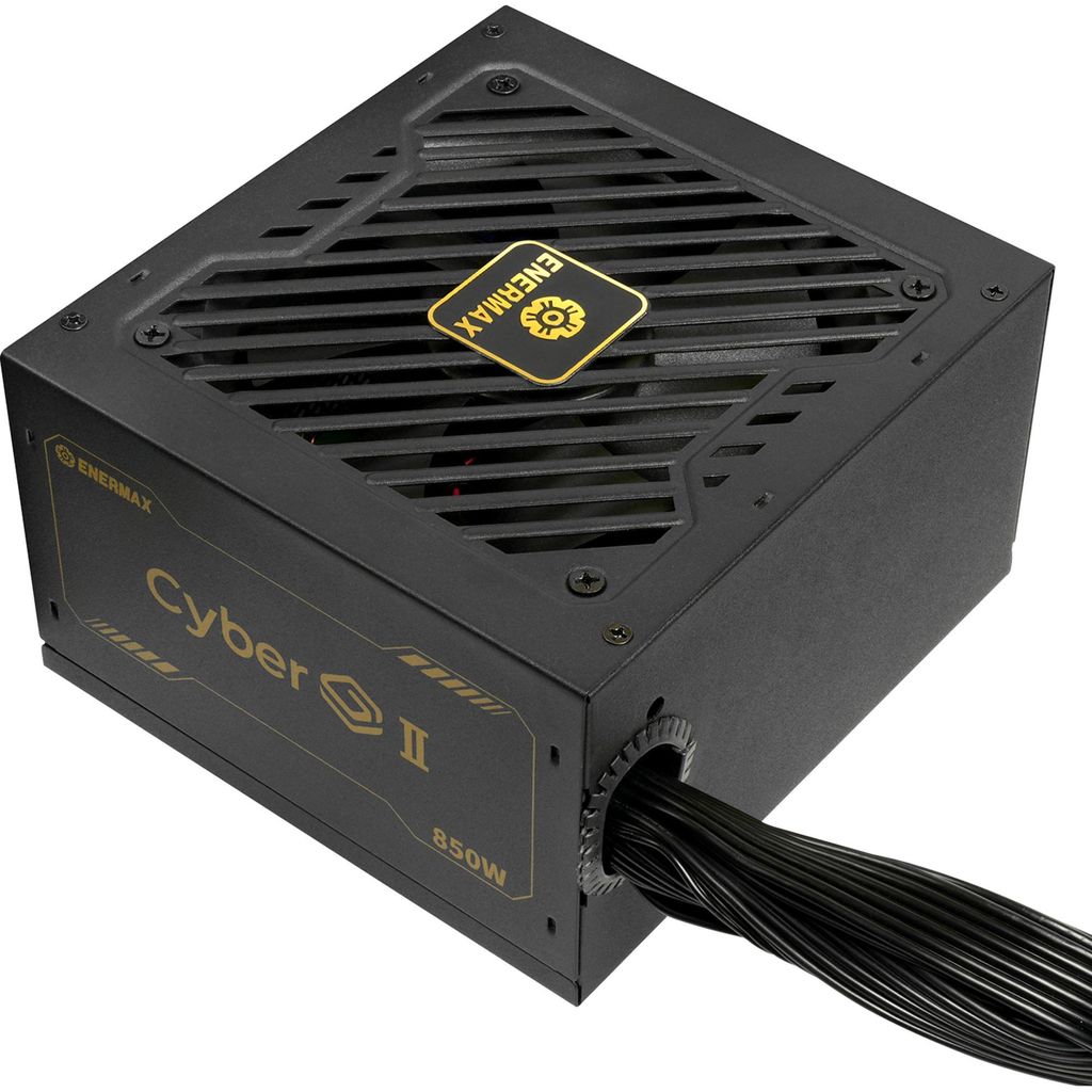 Enermax Power Supply 850W CyberG II 80+ Gold Black non-mod - PC-/Server Netzteil (ERV850G-AHG-NAC)
