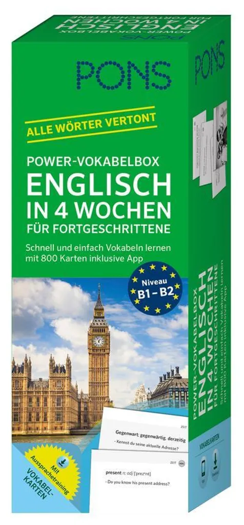 Ne bloquez plus en Anglais : Pack Power-Vokabelbox pour Niveau Avancé