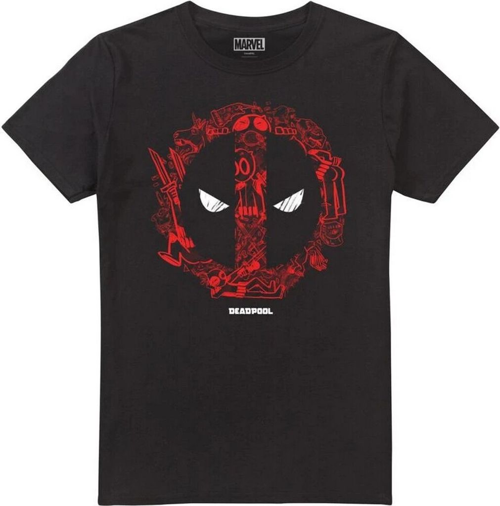 Deadpool - T-Shirt Logo für Herren TV2144 (XXL) (Schwarz)