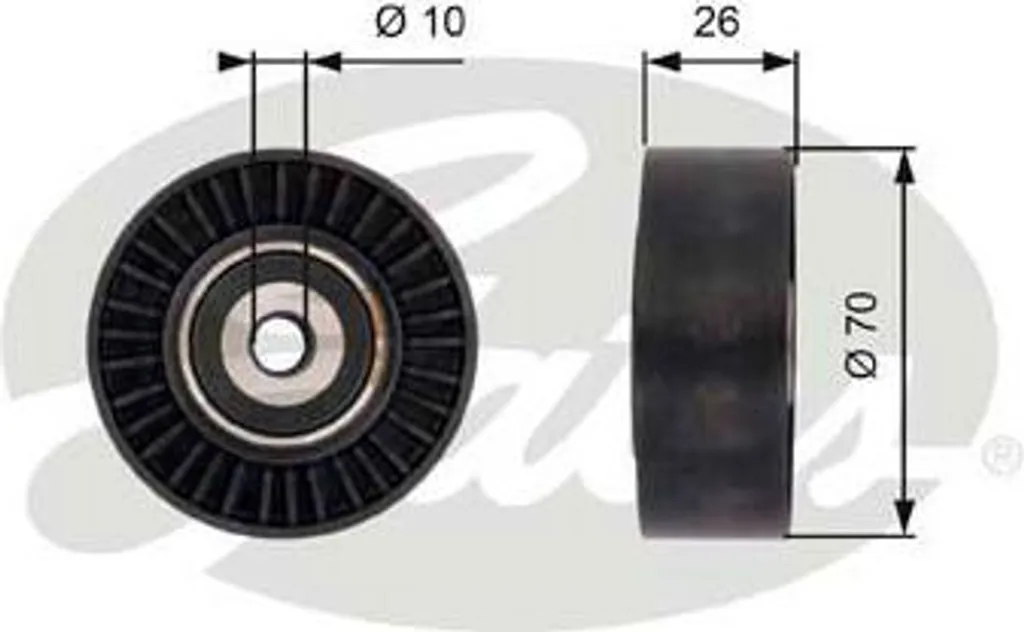 Poulie de guidage de courroie pour Freelander et Mondeo T36393